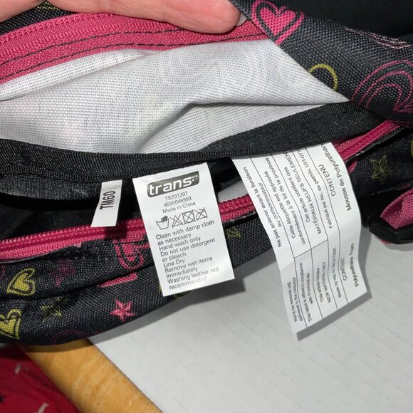 NWT Trans by JanSport Backpack - Skull & Hearts Pattern - Picture 13 of 15